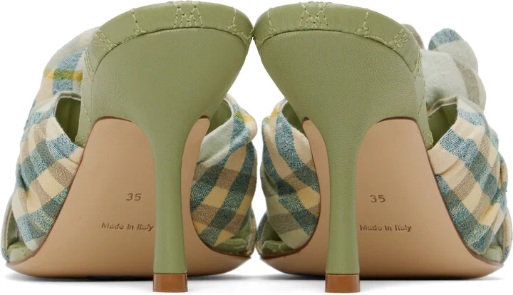 Burberry Green Mews Rose Heeled Sandals - Image 2