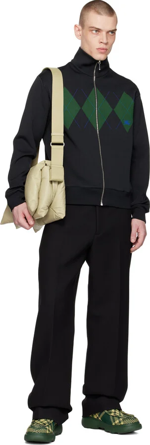 Burberry Green & Yellow Check Woven Creeper Derbys - Image 5