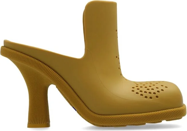 Burberry Highland Perforated Detailed Mules