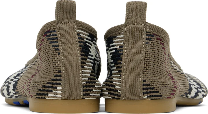 Burberry Khaki Check Ballerina Flats - Image 2