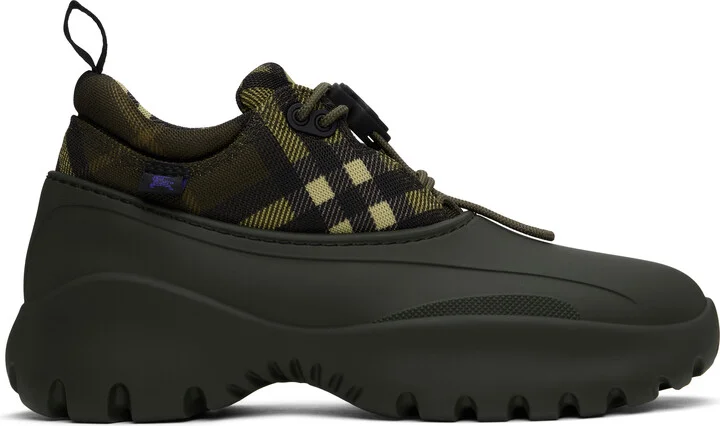 Burberry Khaki Check Scoot Trek Derbys