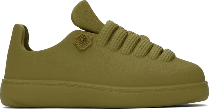 Burberry Khaki Slip-on Sneakers