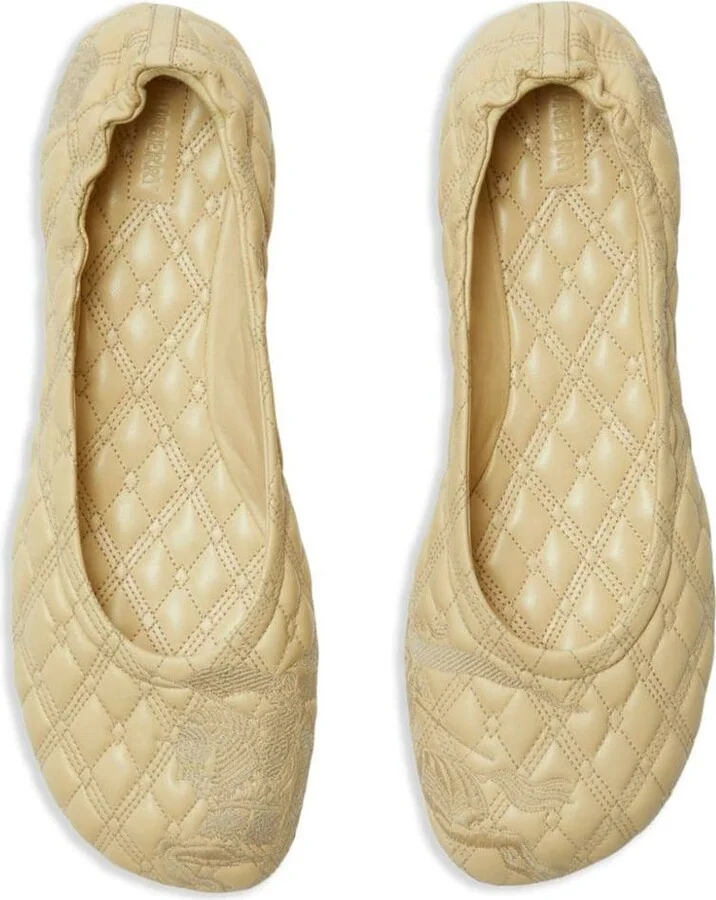 Burberry Leather Ballet Flats - Image 3