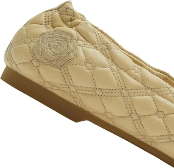 Burberry Leather Ballet Flats - Image 5