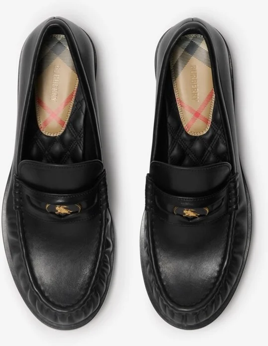 Burberry Leather Cadet Loafers Size: 35 - Image 5