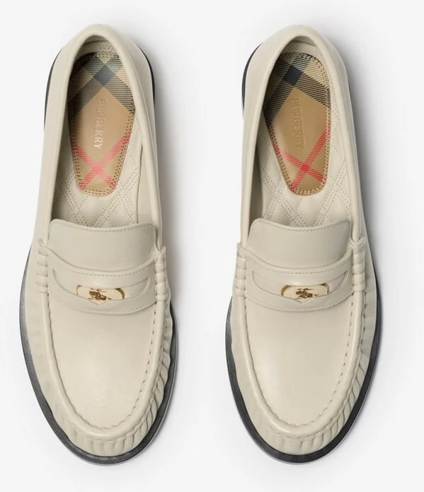 Burberry Leather Cadet Loafers Size: 35 - Image 5