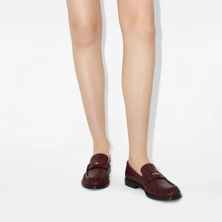 Burberry Leather Cadet Loafers Size: 35 - Image 2