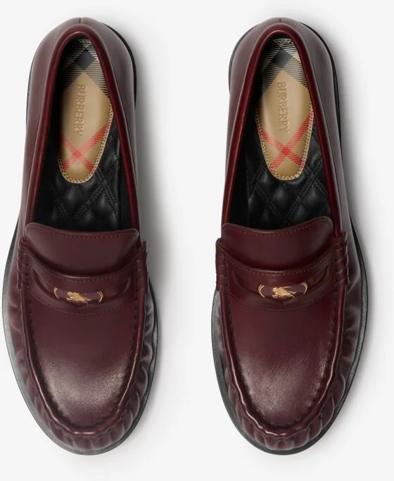 Burberry Leather Cadet Loafers Size: 35 - Image 5