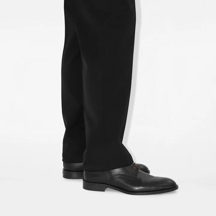 Burberry Leather Carlyle Stamp Derby Shoes Size: 40 - Image 2