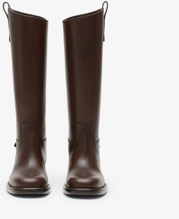 Burberry Leather Cavalier Boots Size: 35 - Image 2