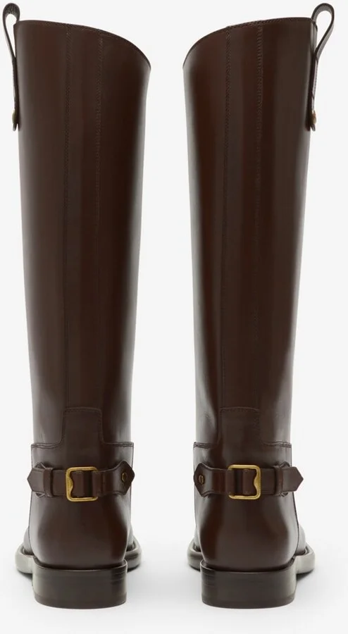 Burberry Leather Cavalier Boots Size: 35 - Image 3
