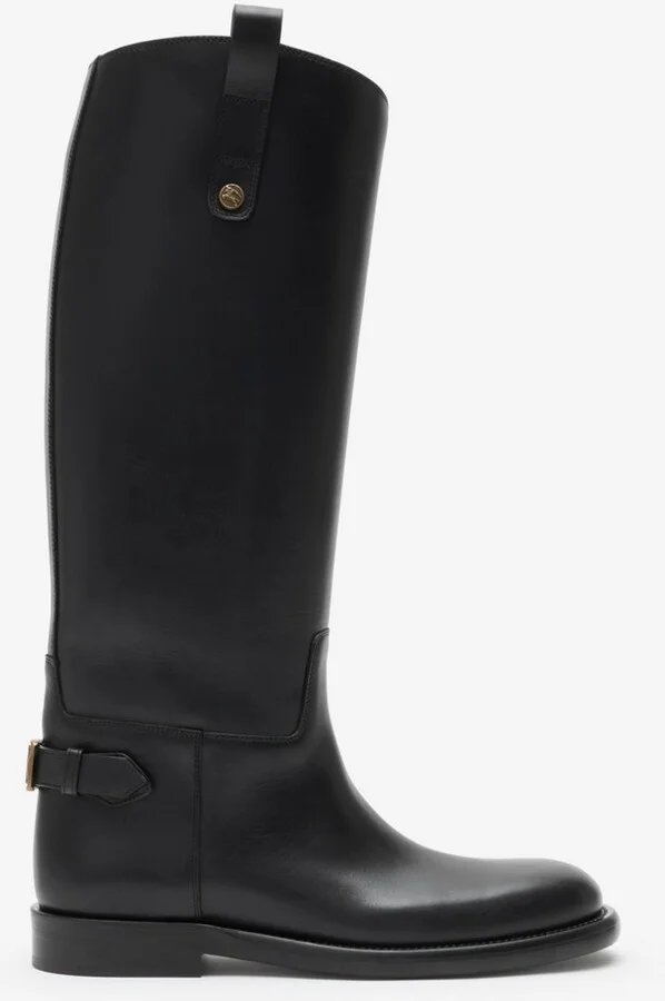 Burberry Leather Cavalier Boots Size: 35