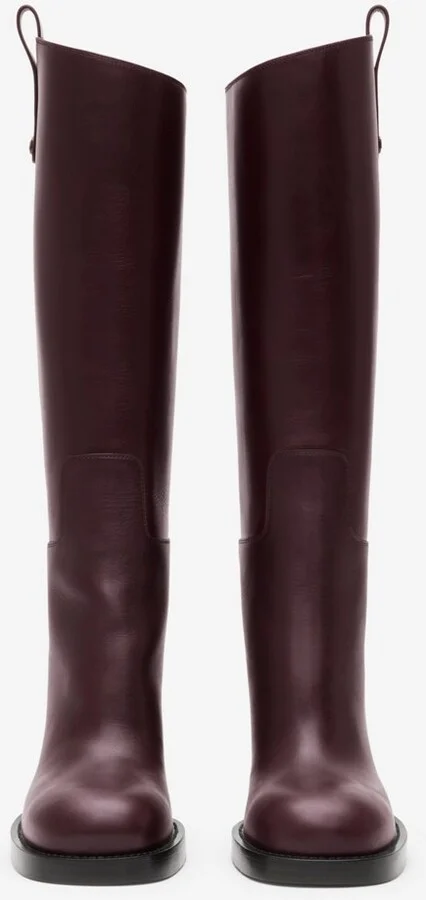 Burberry Leather Cavalier Heel Boots Size: 35 - Image 2