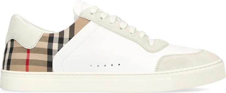 Burberry Leather Check Sneakers