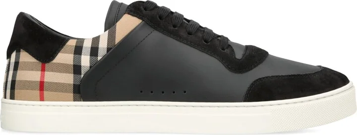 Burberry Leather Check Sneakers