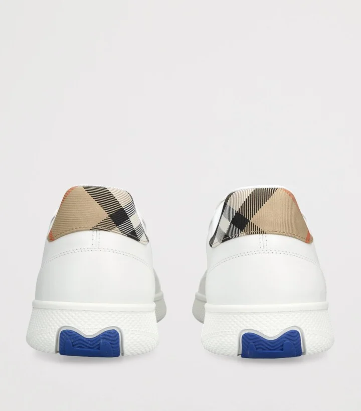 Burberry Leather Check Terrace Sneakers - Image 2