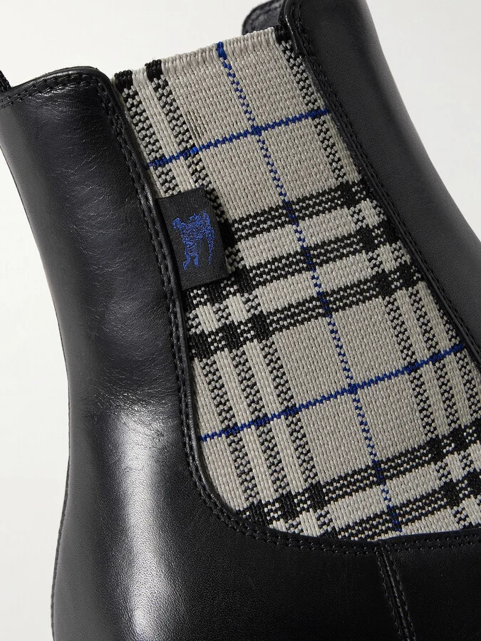 Burberry - Leather Chelsea Boots - Black - Image 4