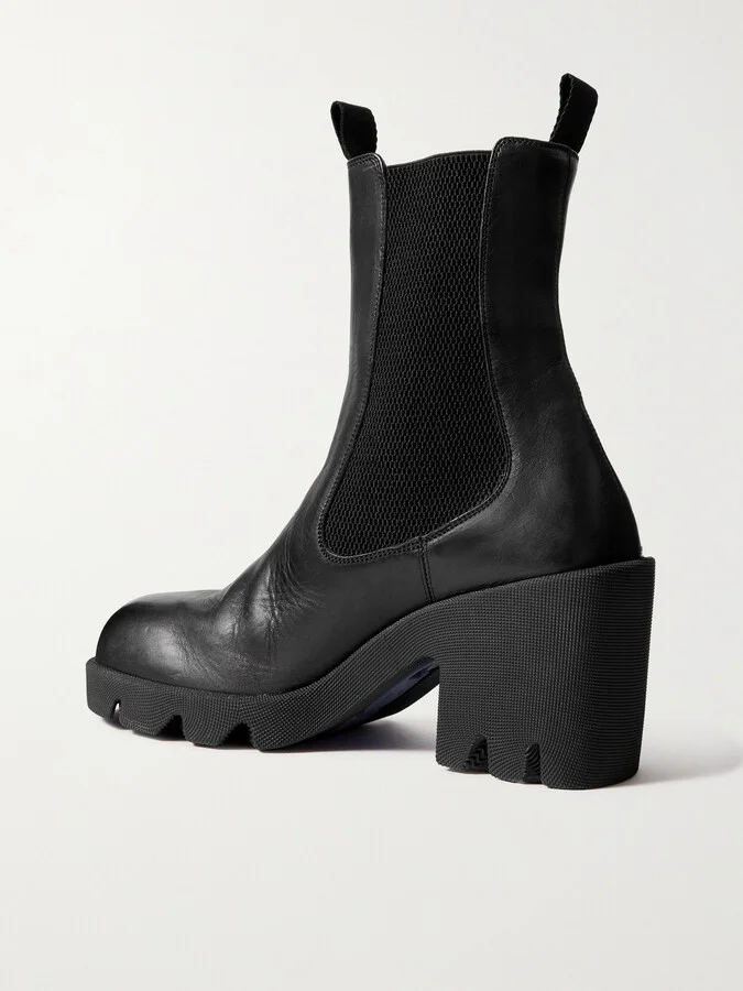 Burberry - Leather Chelsea Boots - Black - Image 3