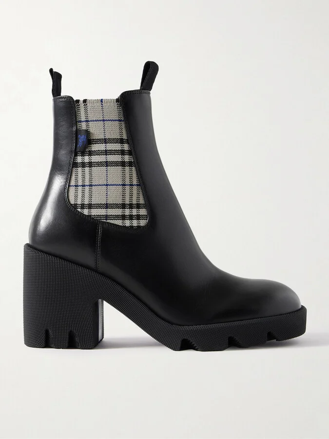 Burberry - Leather Chelsea Boots - Black