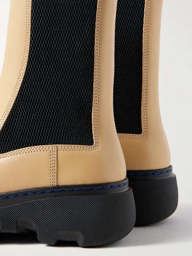 Burberry - Leather Chelsea Boots - Neutrals - Image 4