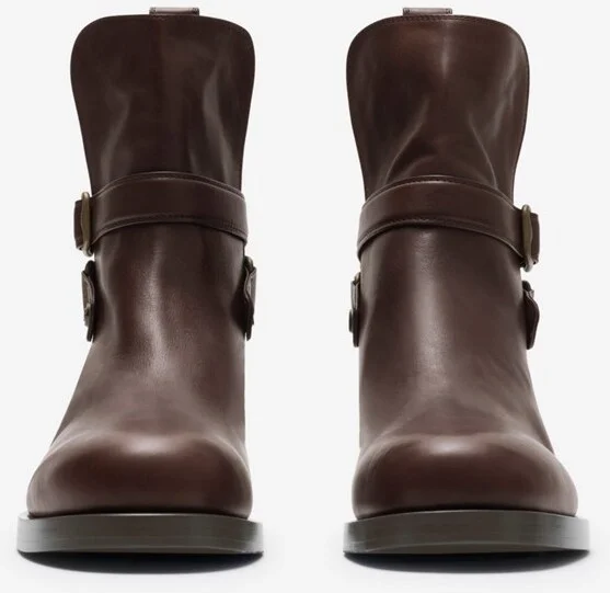 Burberry Leather Ledger Jodphur Boots​​ Size: 41 - Image 2