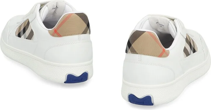 Burberry Leather Low-Top Sneakers - Image 4