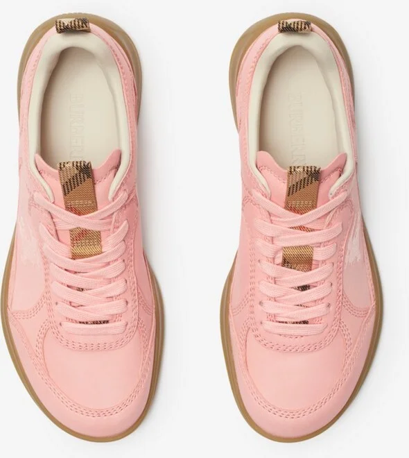 Burberry Leather Matrix Sneakers Size: 35 - Image 5