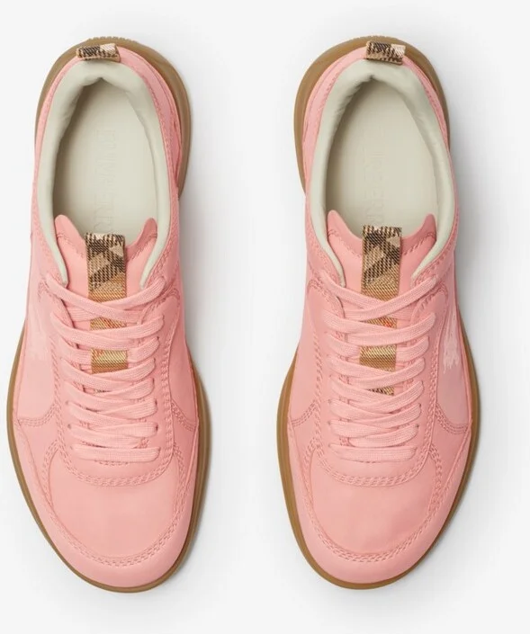 Burberry Leather Matrix Sneakers Size: 42 - Image 5