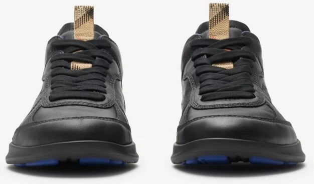 Burberry Leather Matrix Sneakers Size: 42 - Image 3