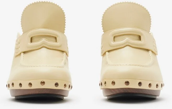 Burberry Leather Potter Clogs Size: 36 - Image 3