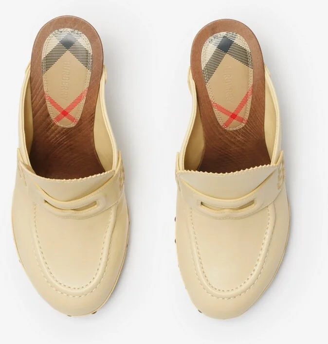 Burberry Leather Potter Clogs Size: 36 - Image 5