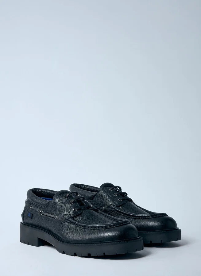 Burberry Leather Raft Boat Shoes - Man Lace Ups Black Eu - 45 - Image 2