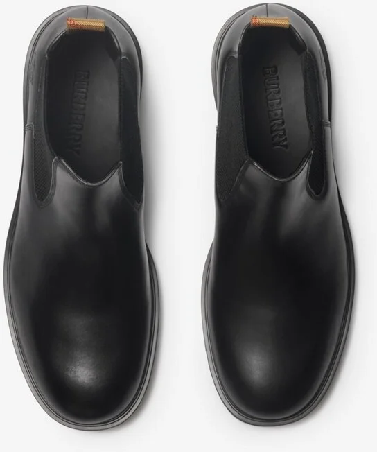Burberry Leather Rogue Chelsea Boots Size: 41 - Image 5