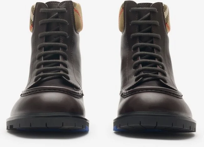 Burberry Leather Rogue Combat Boots Size: 42 - Image 2