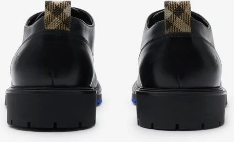 Burberry Leather Rogue Derby Shoes Size: 41 - Image 4