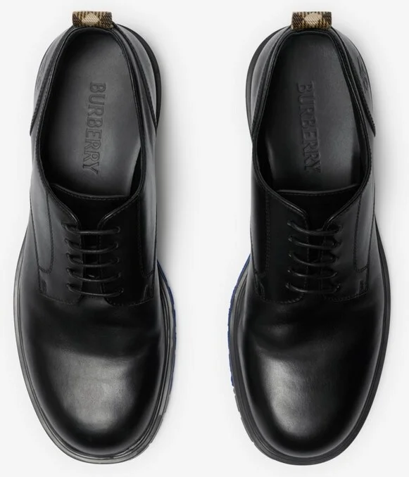 Burberry Leather Rogue Derby Shoes Size: 41 - Image 5