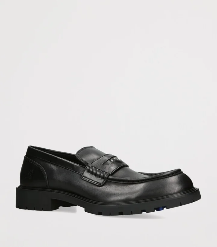 Burberry Leather Rogue Loafers - Image 3