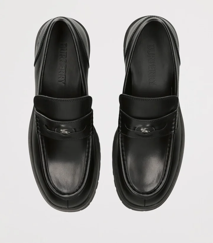 Burberry Leather Rogue Loafers - Image 4