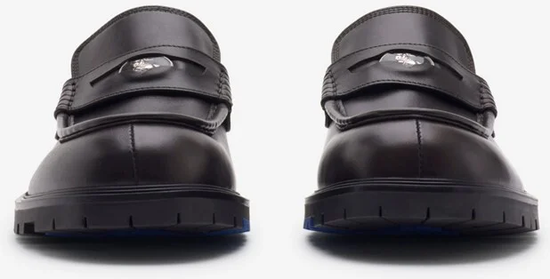 Burberry Leather Rogue Loafers Size: 41 - Image 3