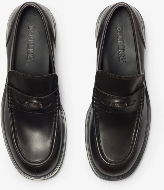 Burberry Leather Rogue Loafers Size: 41 - Image 5