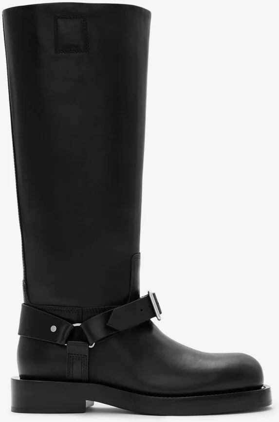 Burberry Leather Saddle High Boots Size: 35