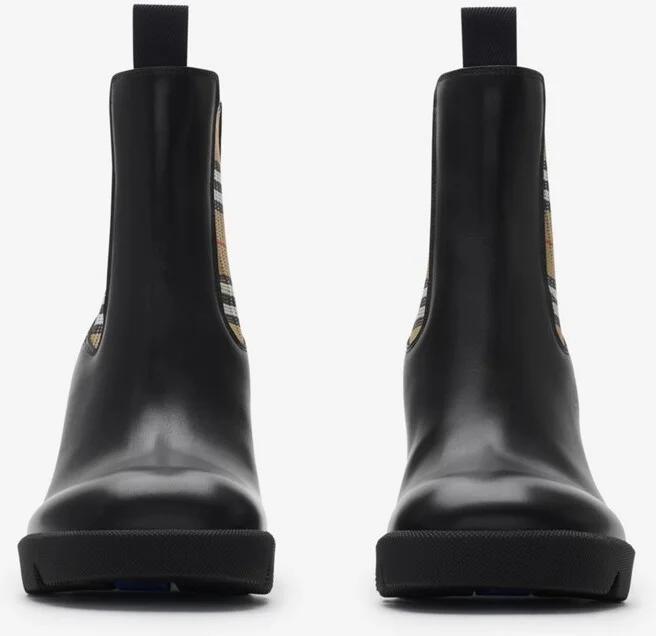 Burberry Leather Stride Chelsea Boots Size: 35 - Image 3