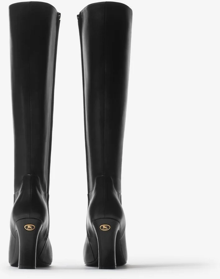 Burberry Leather Trinket High Boots Size: 35 - Image 4