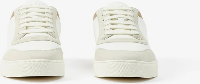 Burberry LeatherSuede and Check Sneakers Size: 39 - Image 3