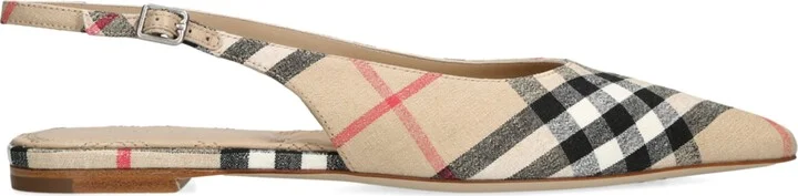Burberry Lf Dame Slingback Flats