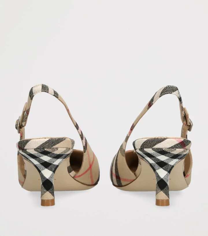 Burberry Lf Dame Slingback Heels 55 - Image 2