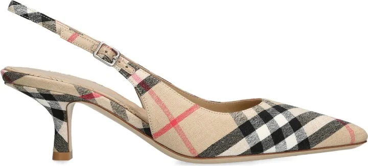 Burberry Lf Dame Slingback Heels 55