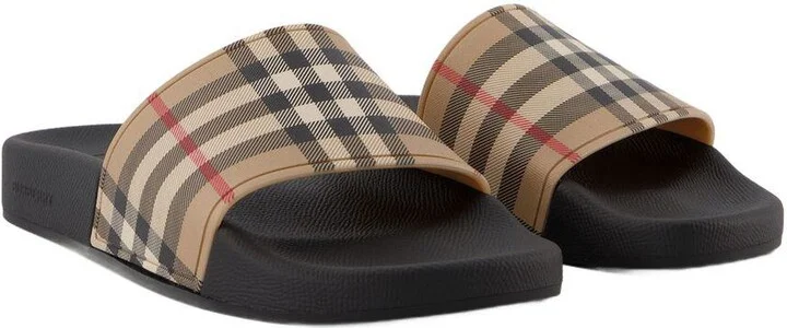 Burberry Lf Sdl Furley L Chk Slides - Image 2