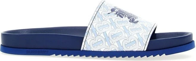Burberry Logo Printed Slip-On Slides