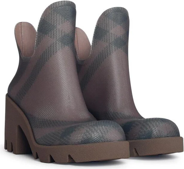 Burberry 'Marsh' Beige Rubber Ankle Boots - Image 2